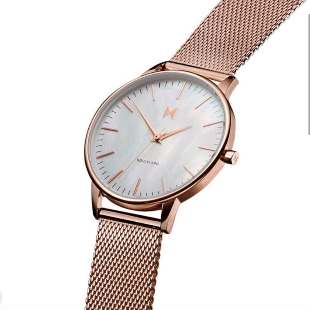 MVMT Sunset Rose Gold & Seashell Watch - 38MM - Picture 3 of 10